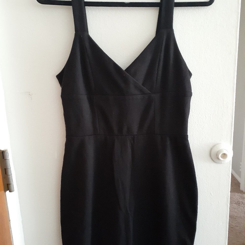 Black Cut-Out Back Dress - Medium